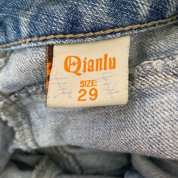 VINTAGE LOW WAISTED JEANS - Picture 6 of 7